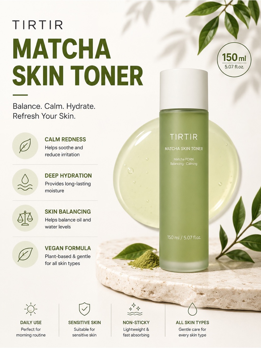 TIRTIR Matcha Skin Toner